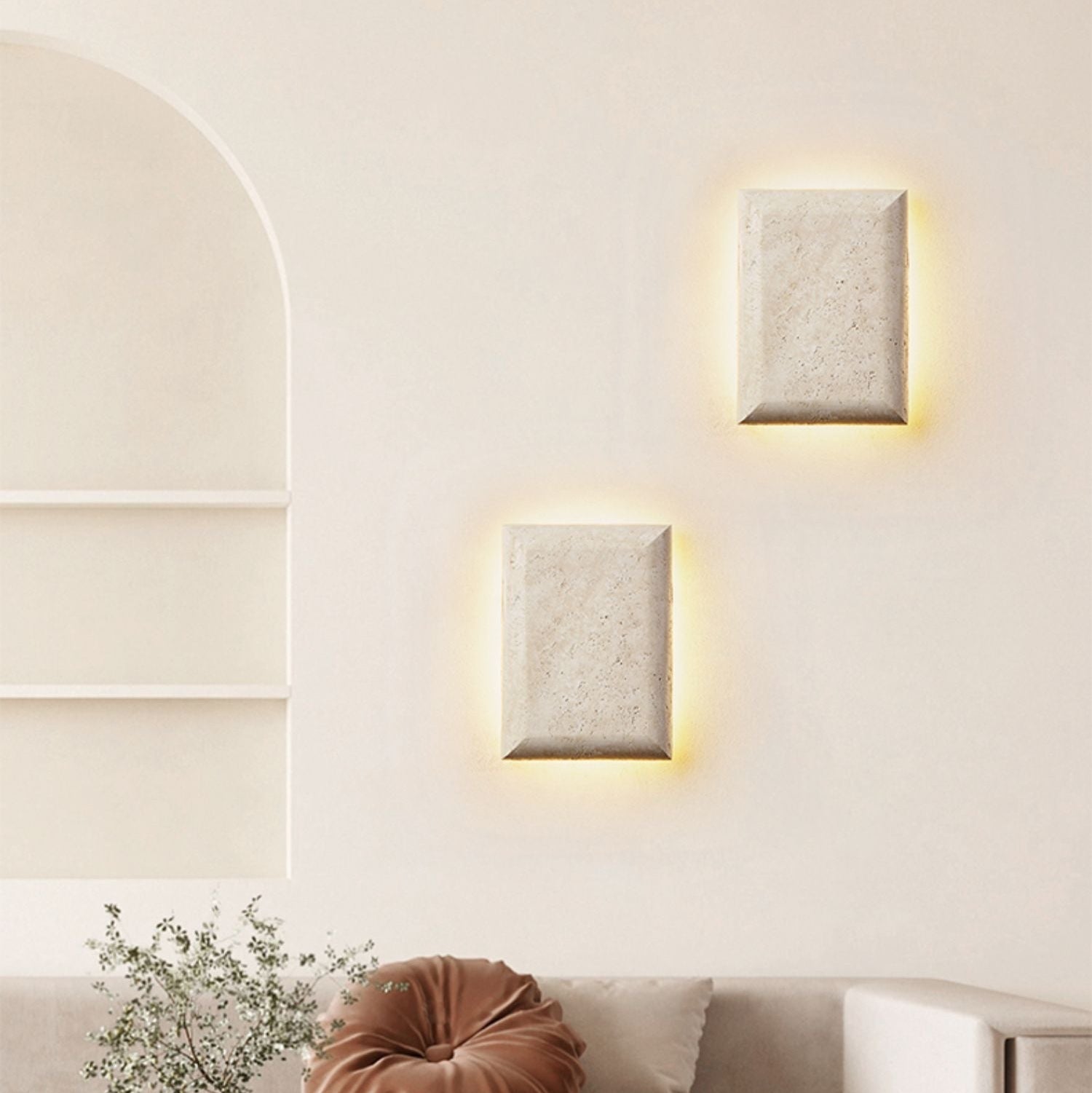 Mesarra Travertine Sconce