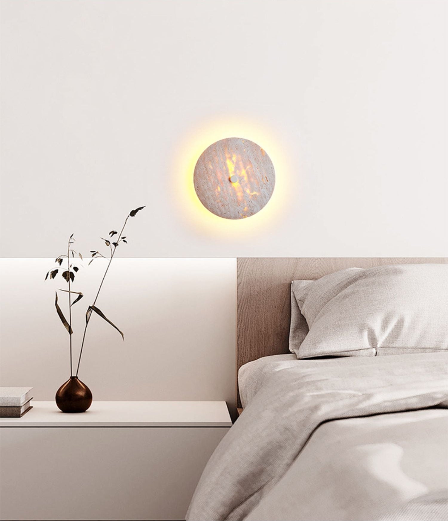 Serineria Travertine Wall Light