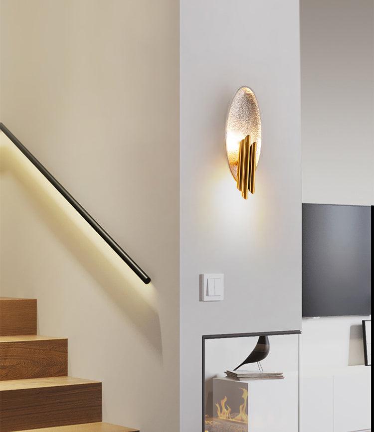 Aurerielle Wall Sconce Gold Black Minimalist