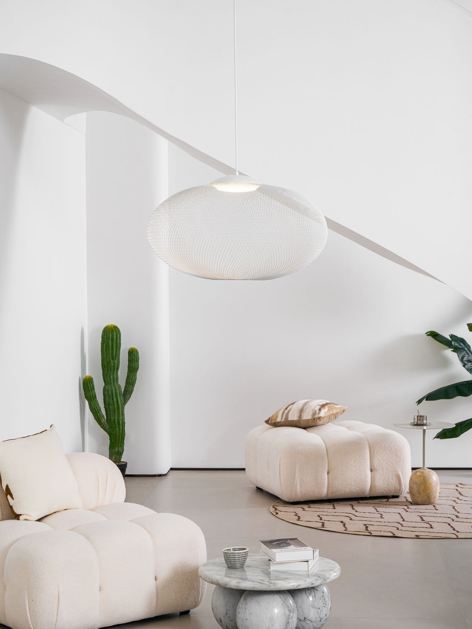 Orelenira Pendant Lamp Metallic Mesh Black