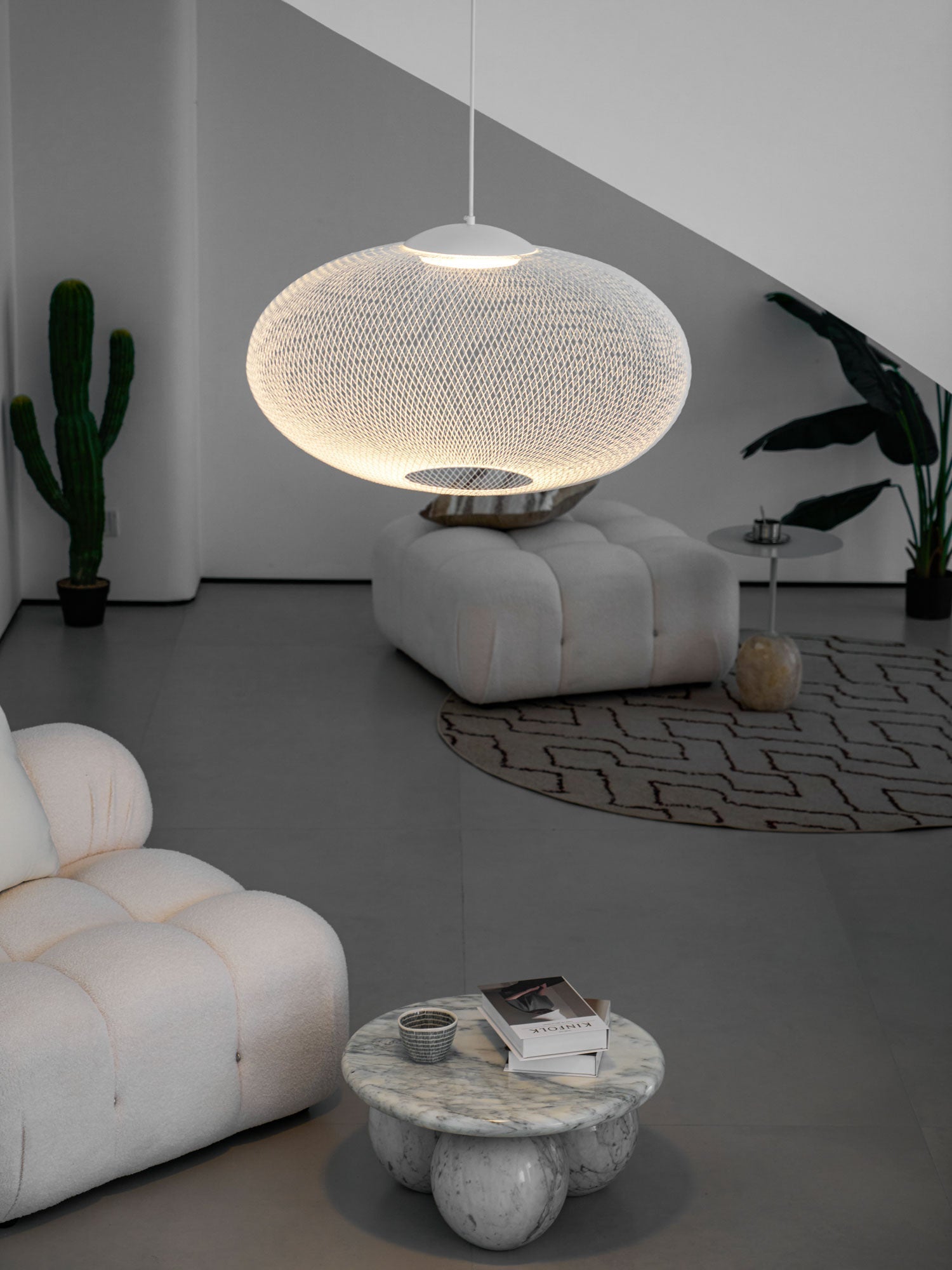 Orelenira Pendant Lamp Metallic Mesh Black