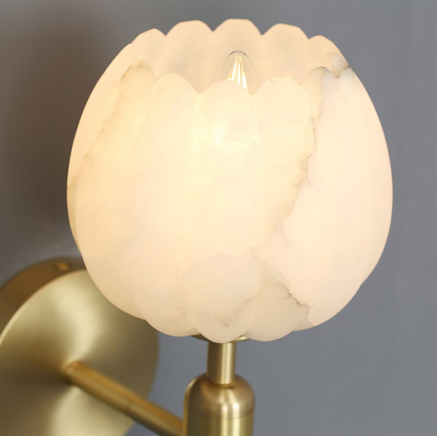 Ysoline Alabaster Plug-in Wall Lamp
