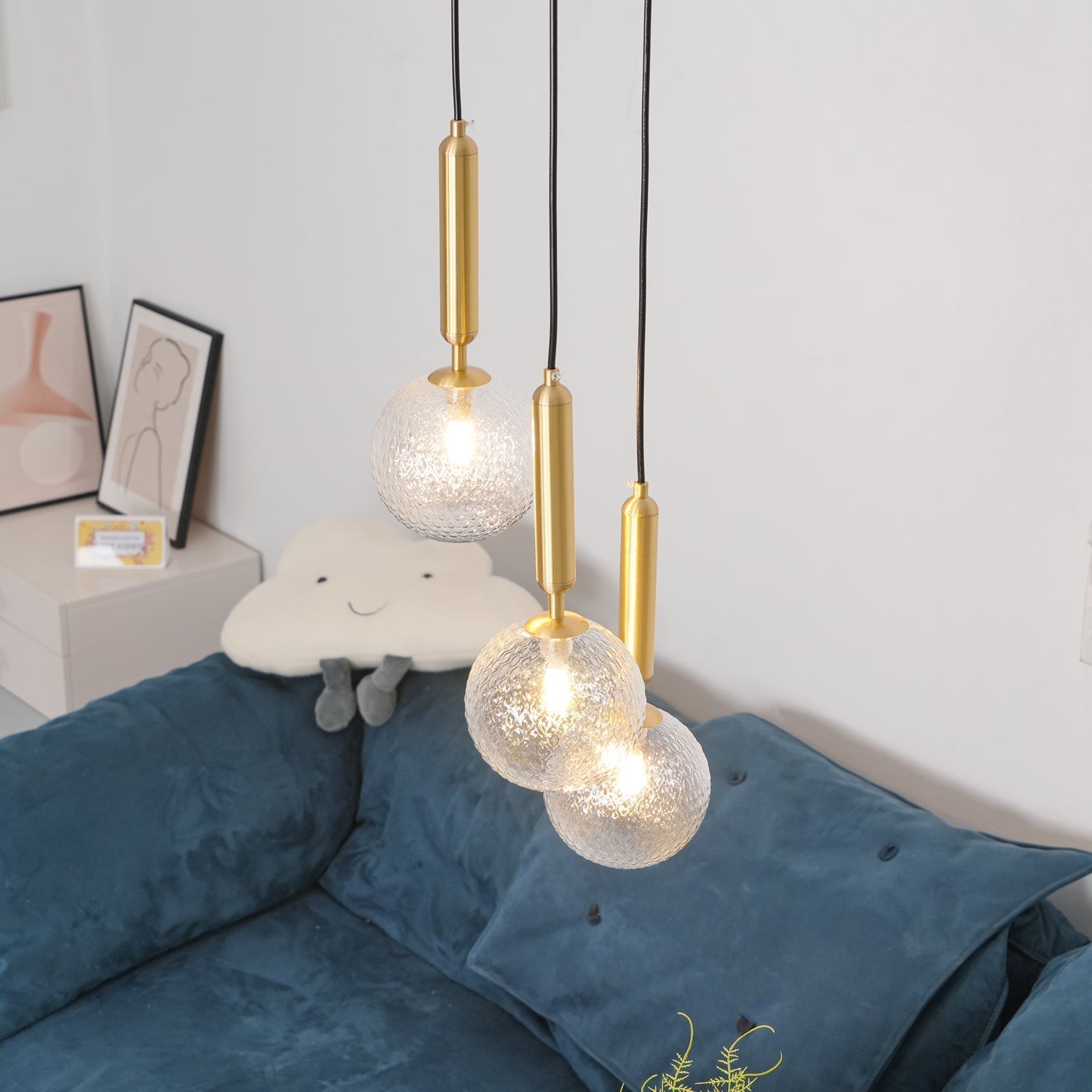 Aurelion Brass Industrial Pendant Light