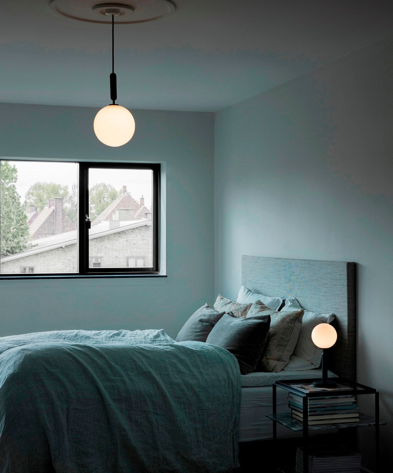 Lioraraya Glass Classic Industrial Pendant Light