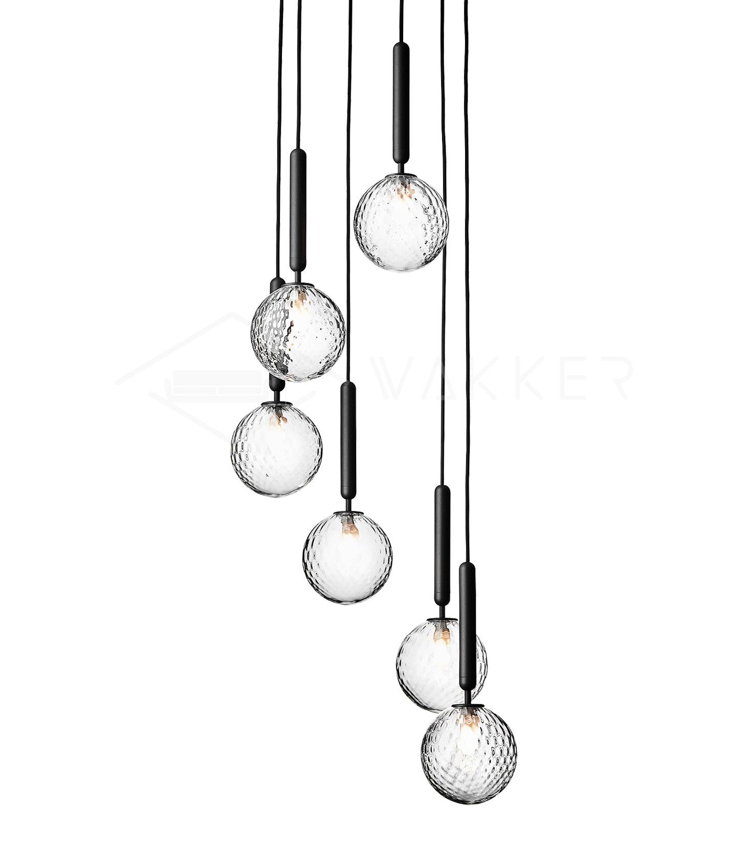 Lioraraya Glass Classic Industrial Pendant Light