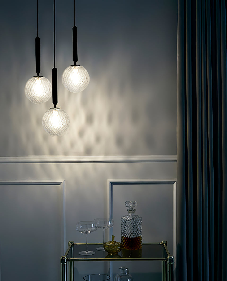 Lioraraya Glass Classic Industrial Pendant Light