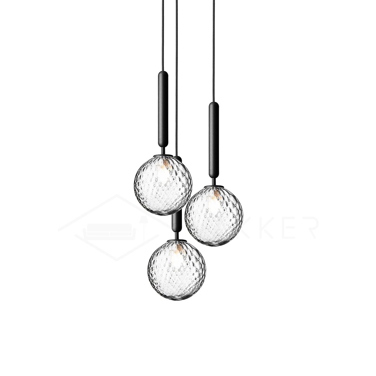Lioraraya Glass Classic Industrial Pendant Light