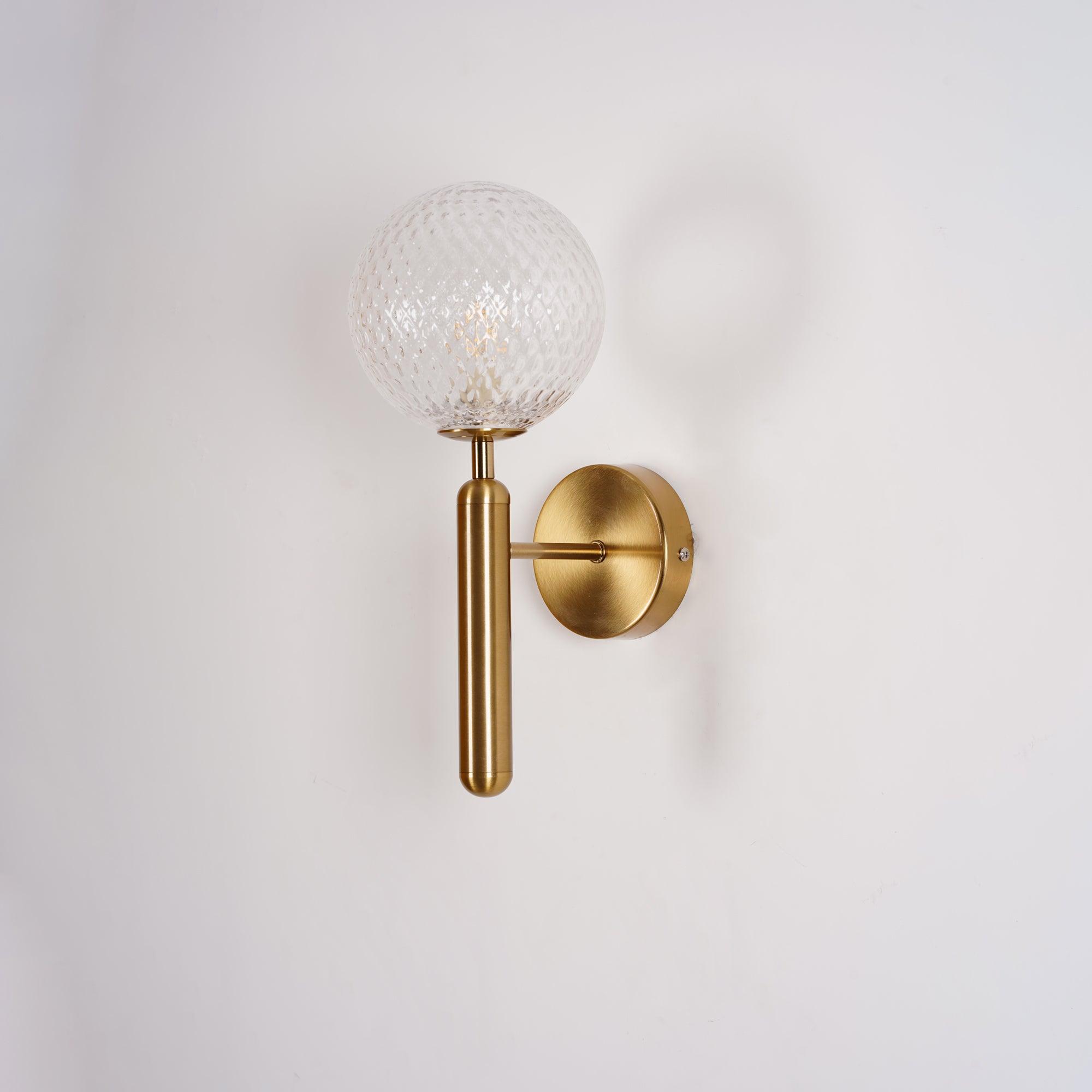 Kynlo Wall Lamp Plug In Glass Globe Nordic