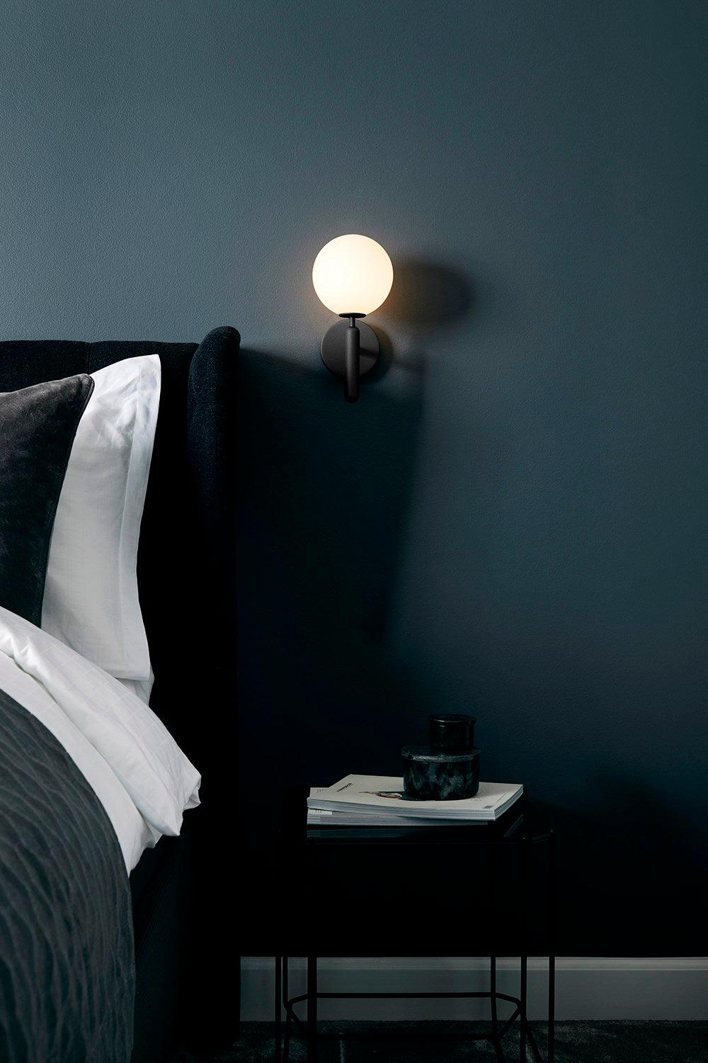 Kynlo Wall Lamp Plug In Glass Globe Nordic