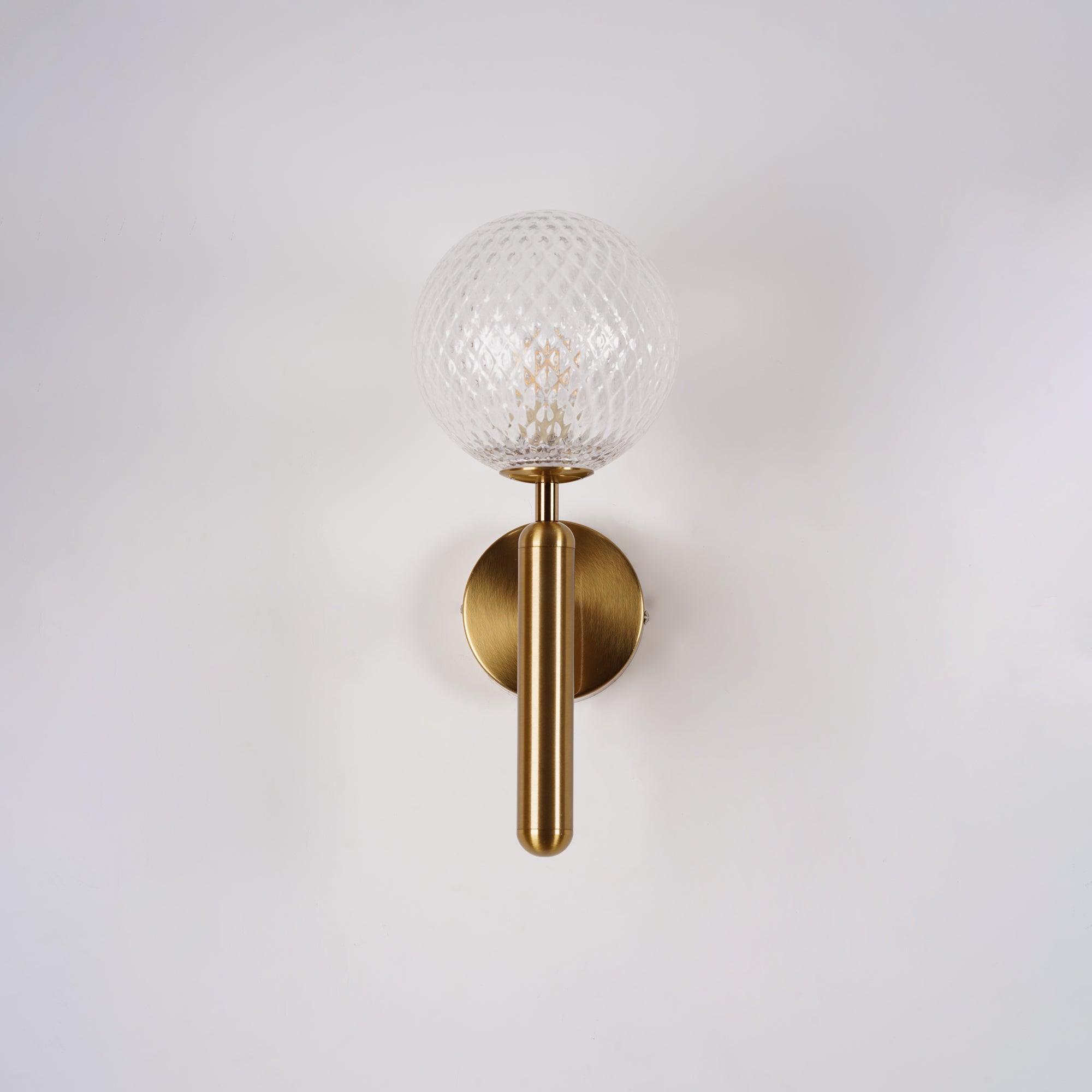 Kynlo Wall Lamp Plug In Glass Globe Nordic