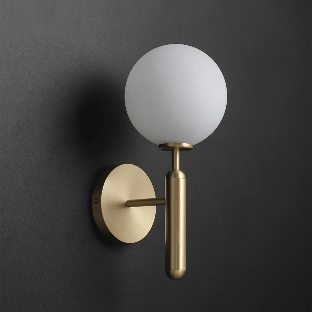 Kynlo Wall Lamp Plug In Glass Globe Nordic