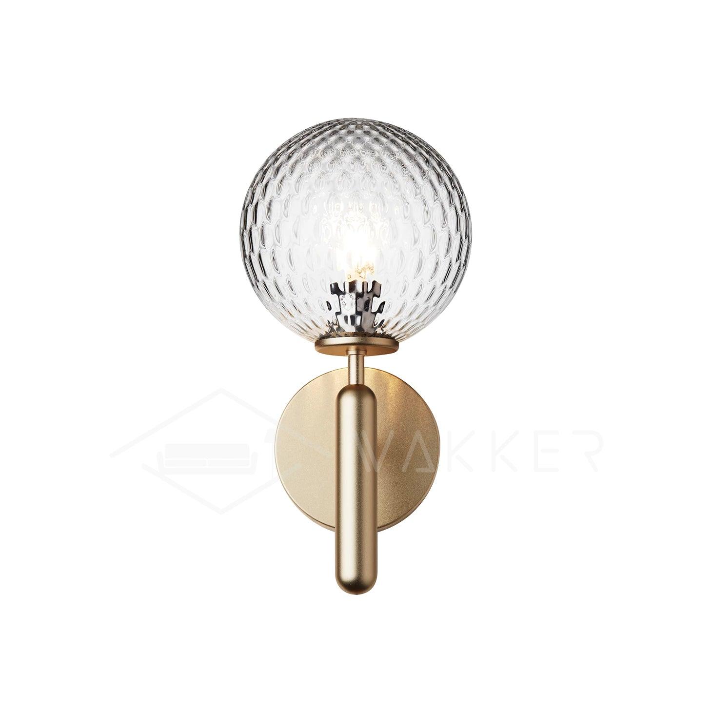Kynlo Wall Lamp Plug In Glass Globe Nordic