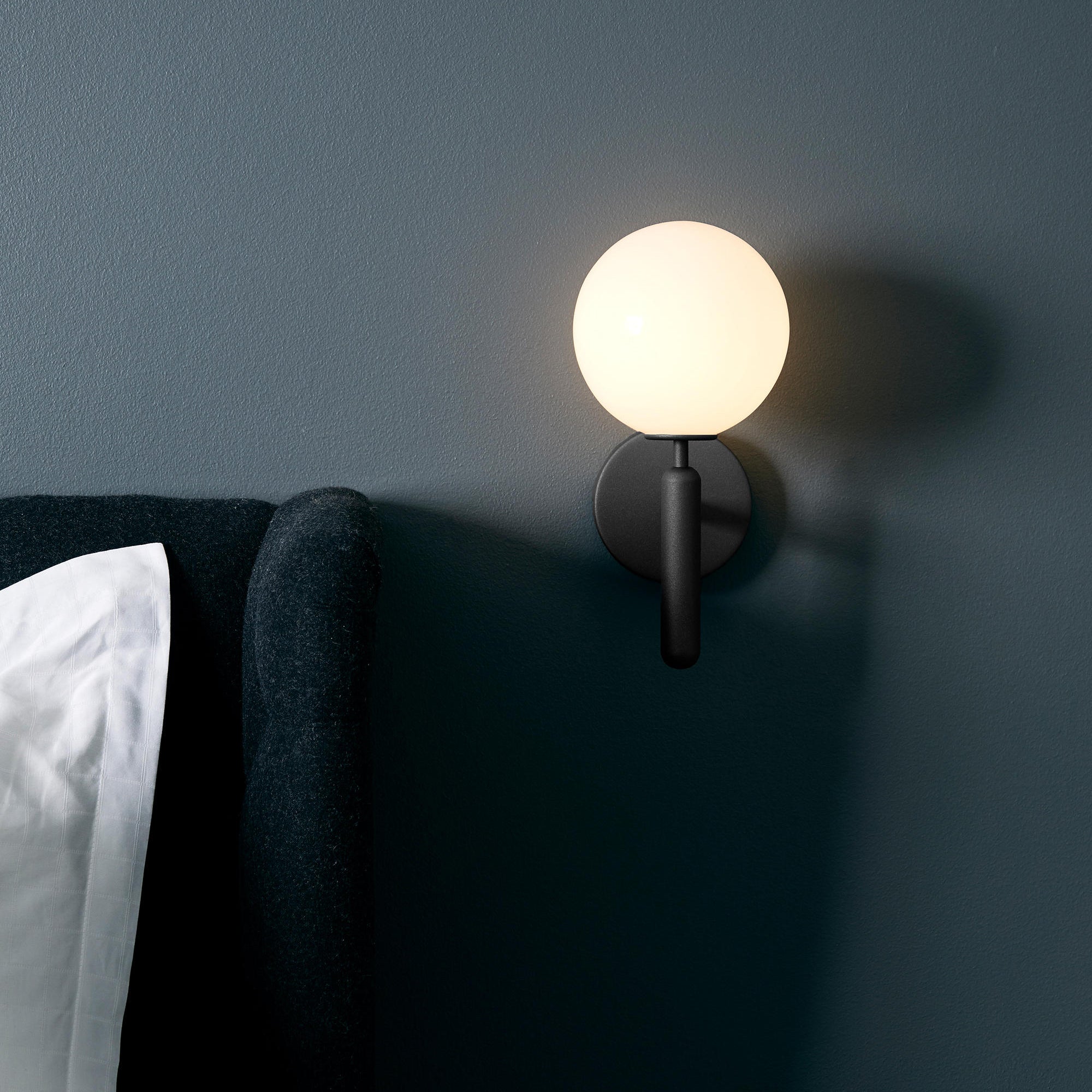 Kynlo Wall Lamp Plug In Glass Globe Nordic