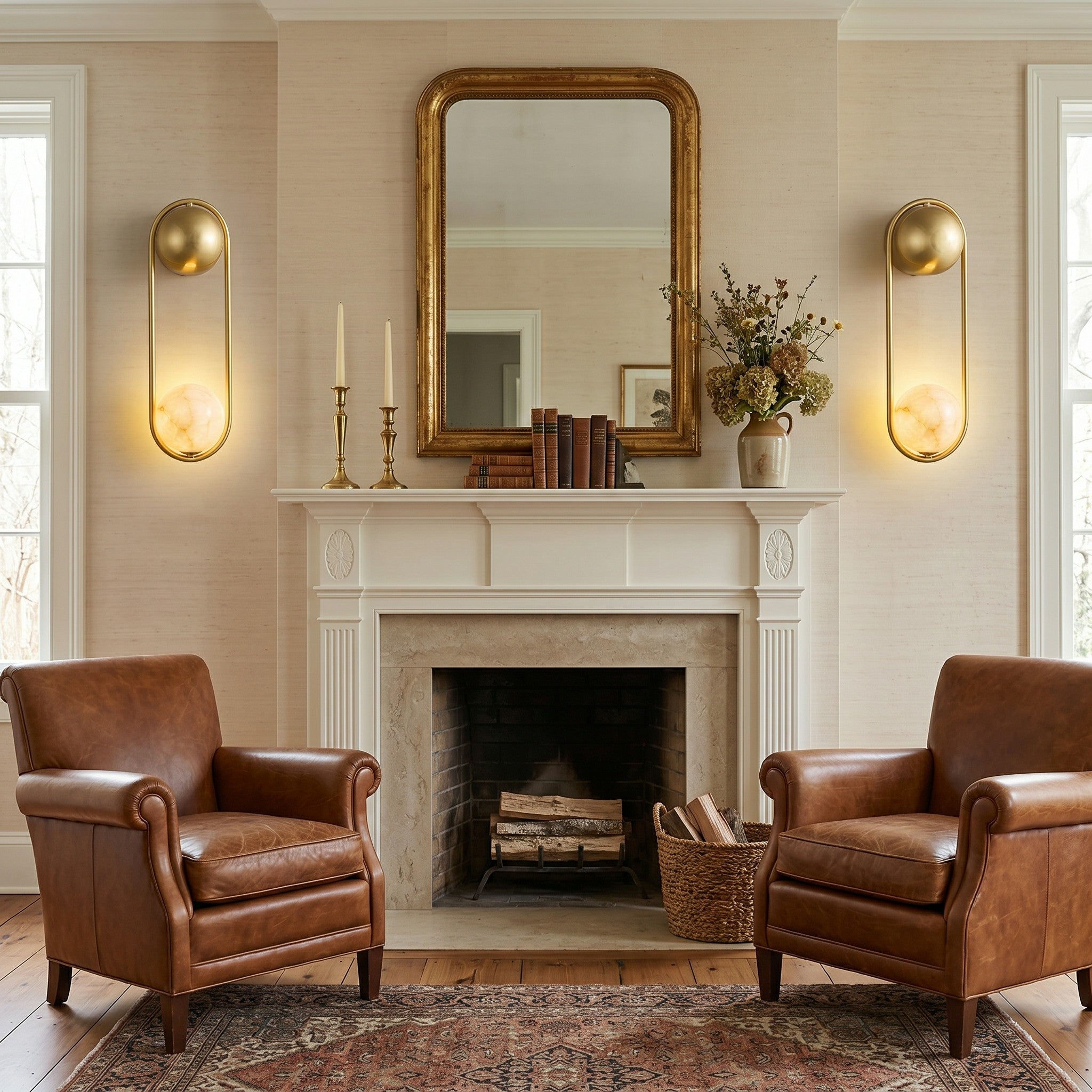 Arvior Alabaster Wall Sconce