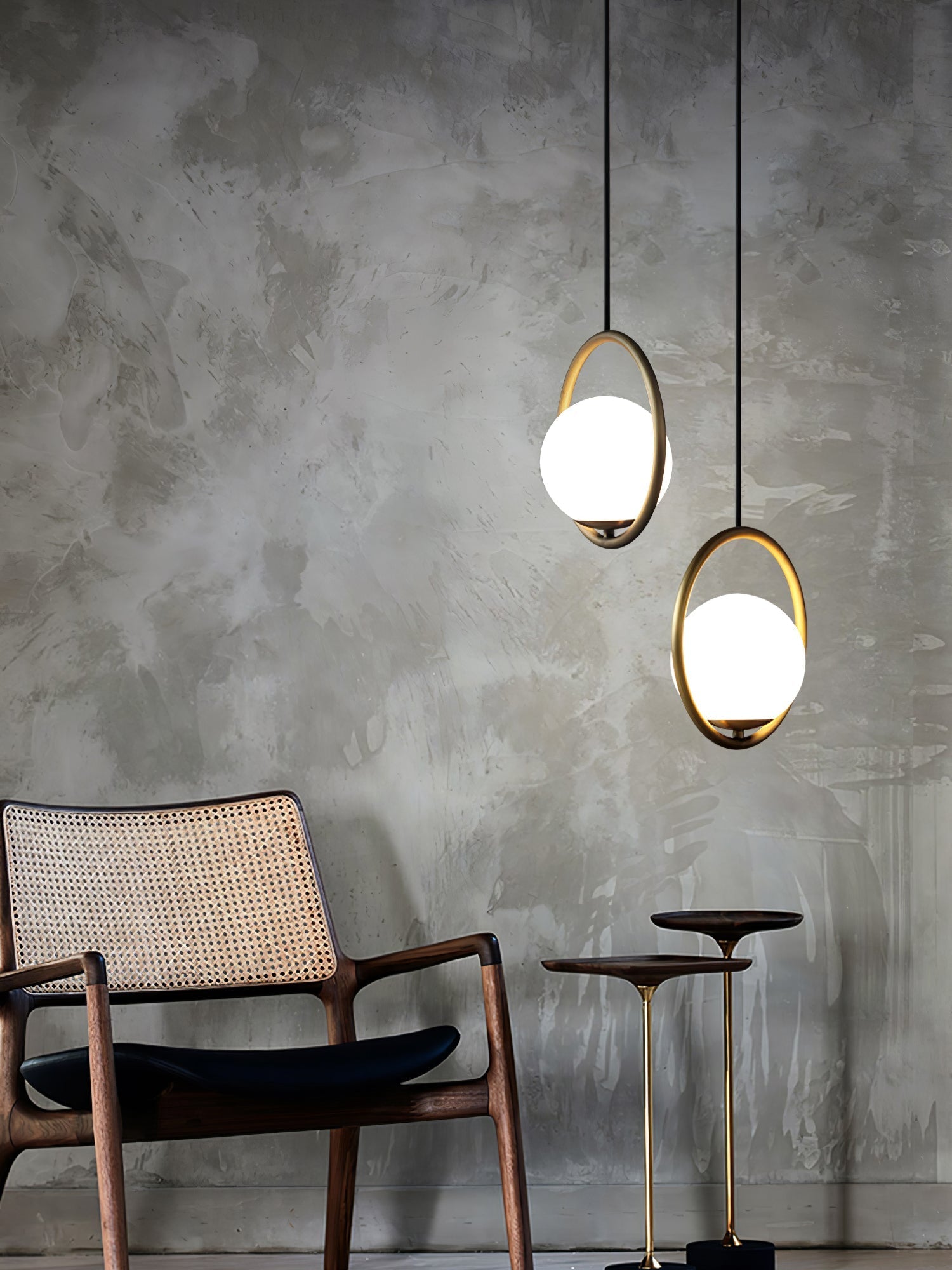 Valcendre Brass Pendant Swag Light