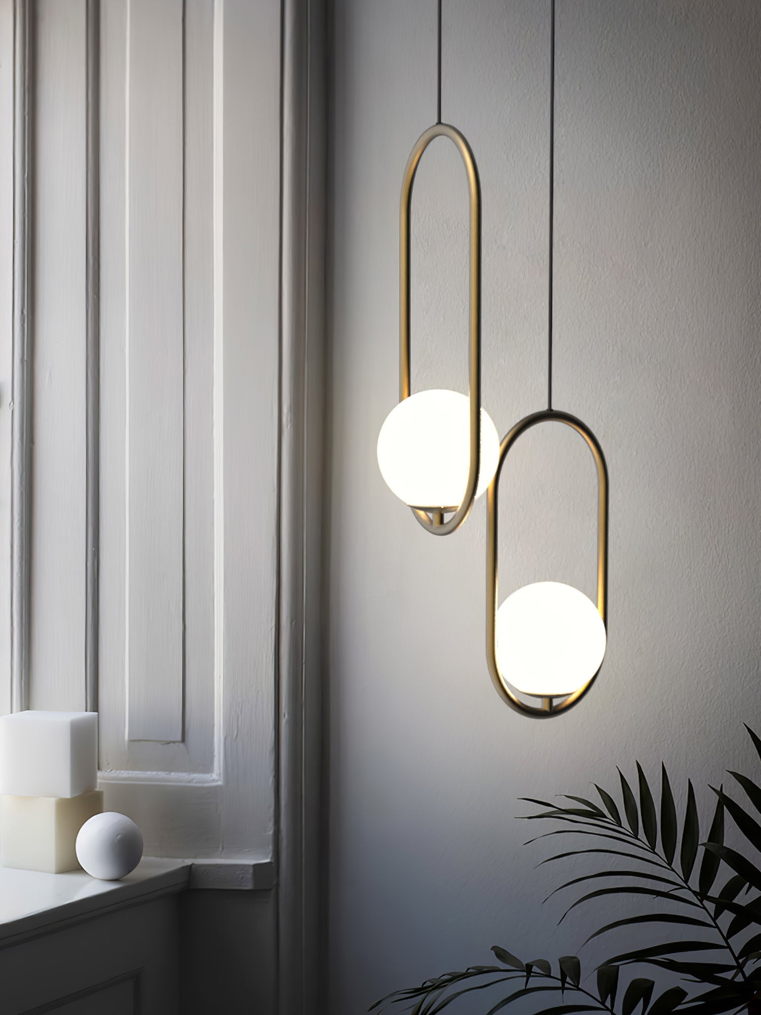 Valcendre Brass Pendant Swag Light