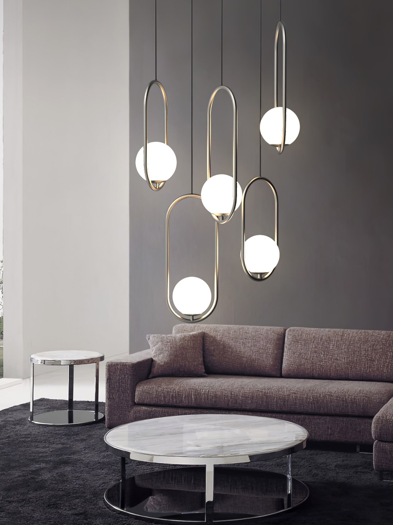 Valcendre Brass Pendant Swag Light