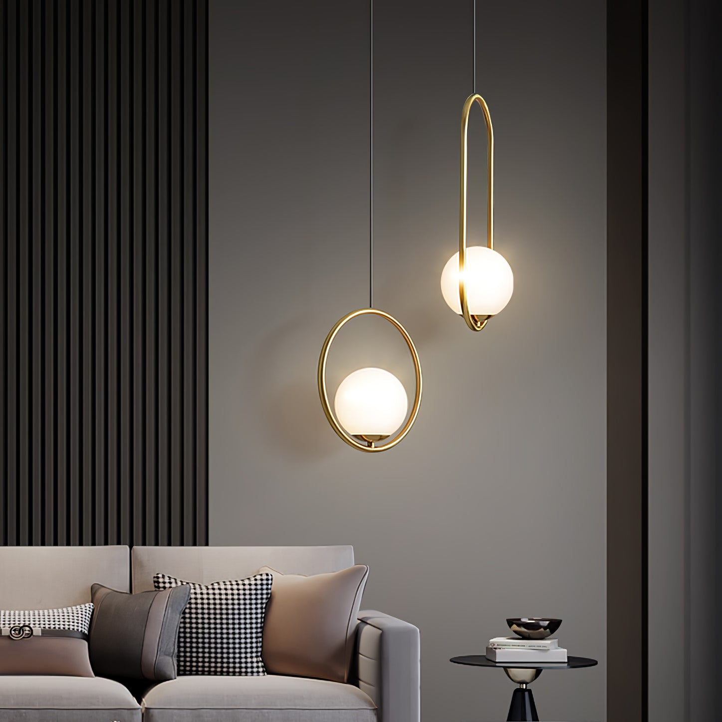 Orieria Pendant Lamp Brass Modern Ring