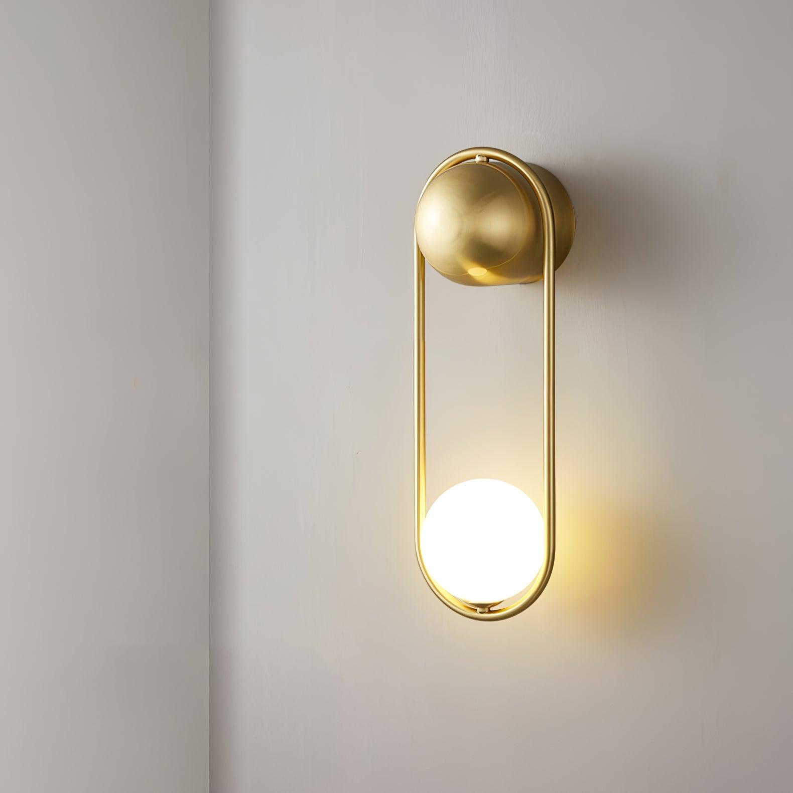 Solarine Radiain Brass Minimalist Wall Lamp
