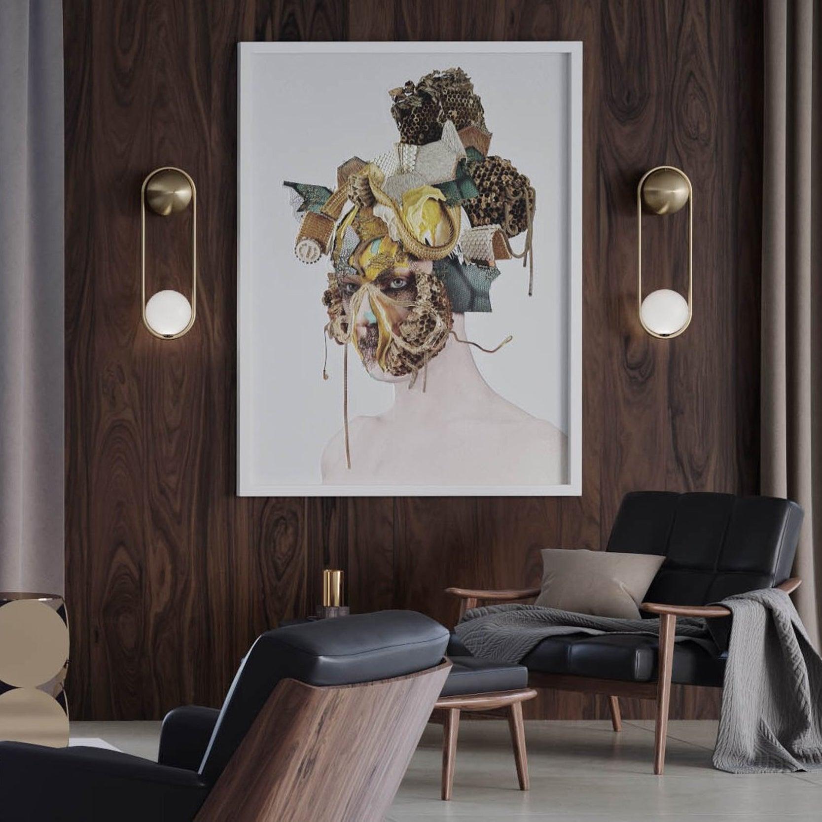 Solarine Radiain Brass Minimalist Wall Lamp