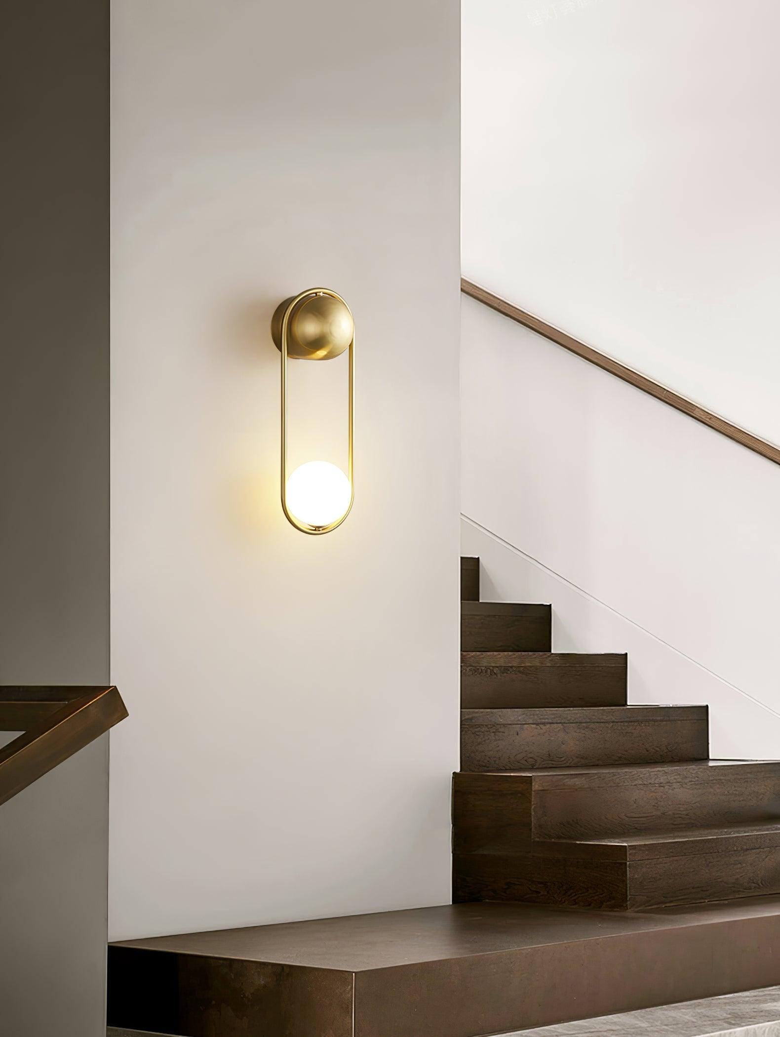 Solarine Radiain Brass Minimalist Wall Lamp