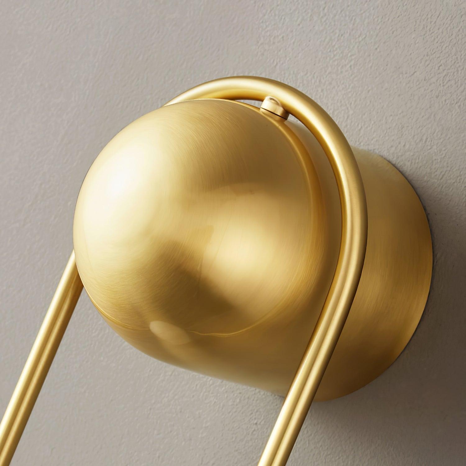 Solarine Radiain Brass Minimalist Wall Lamp