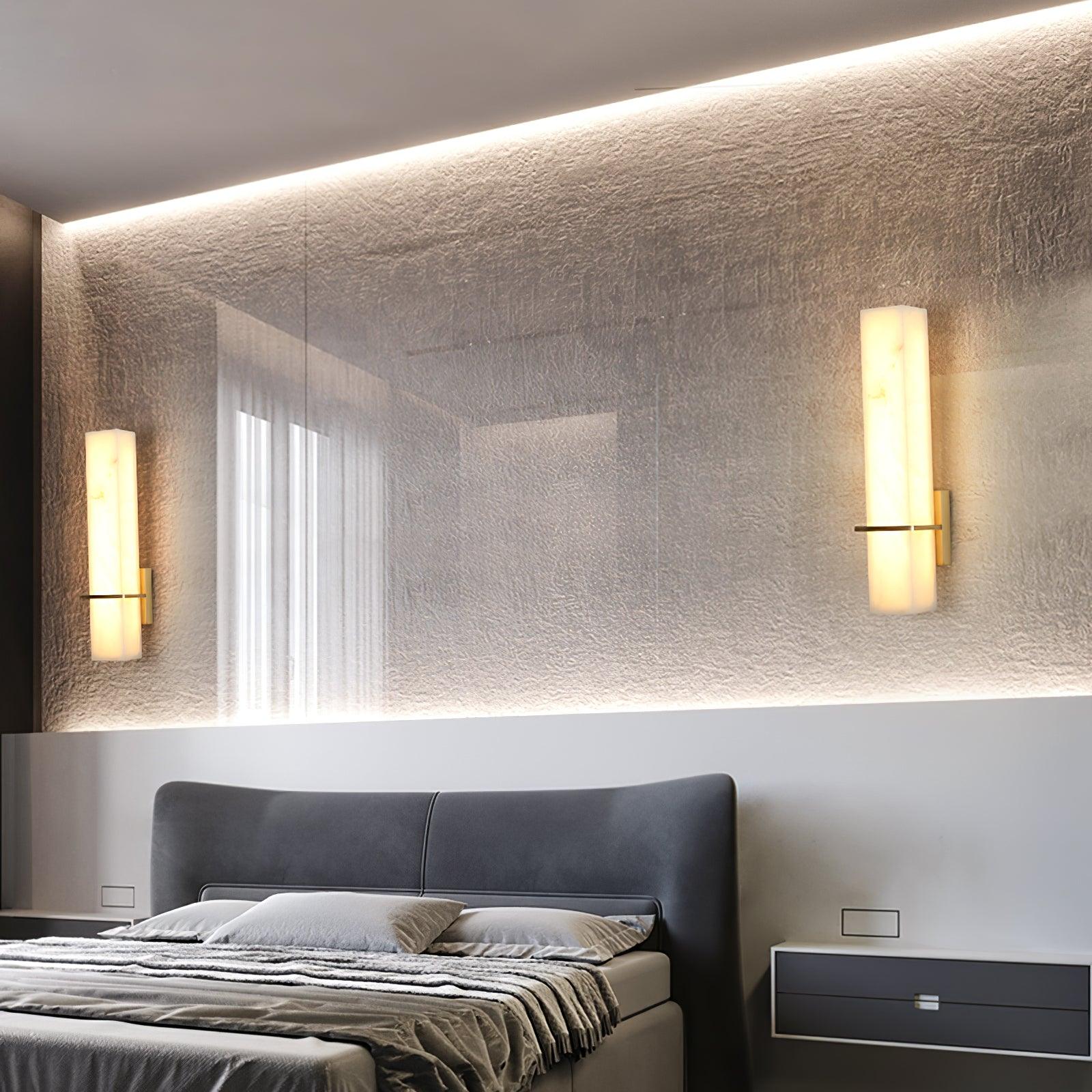 Ritta Modern Alabaster Cuboid Wall Light