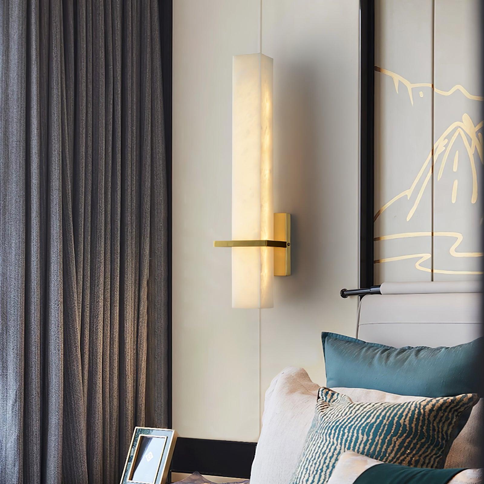 Ritta Modern Alabaster Cuboid Wall Light