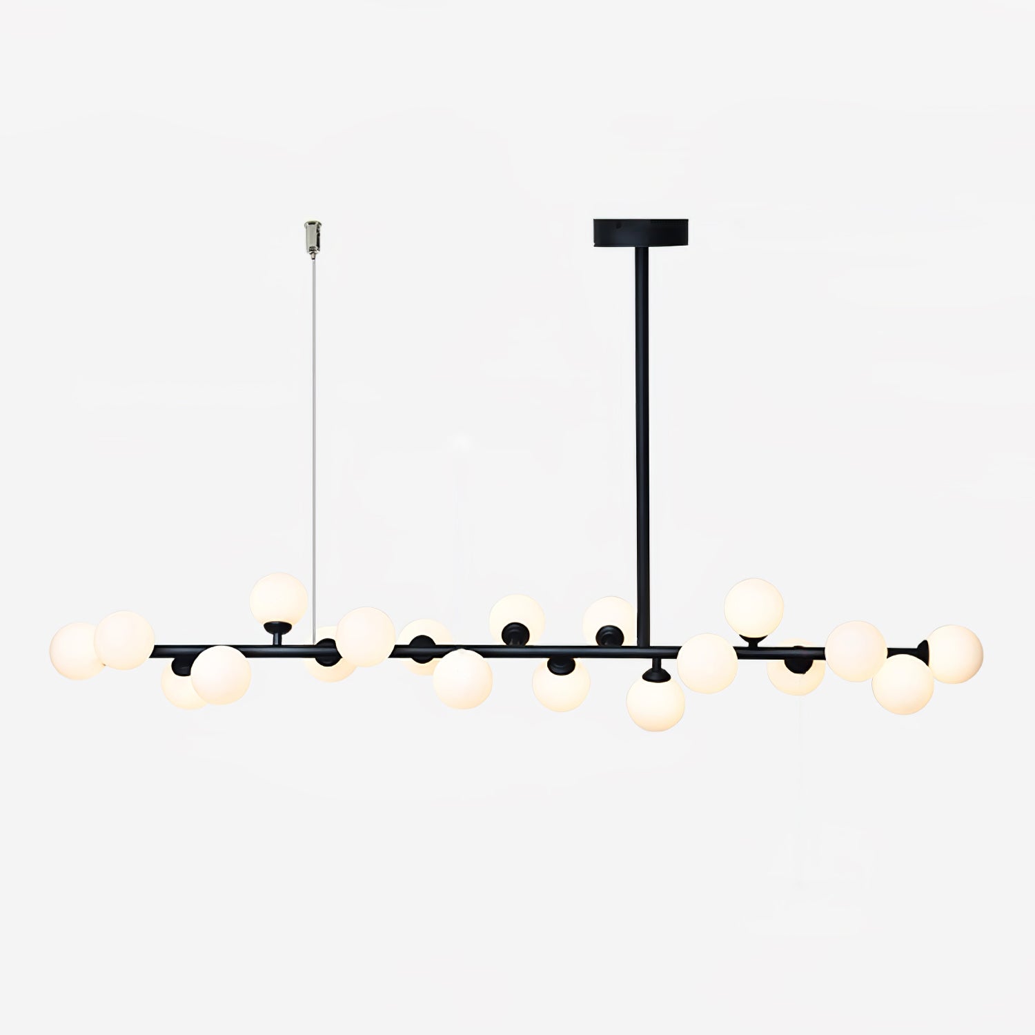 Lumiray Black Linear Globe Pendant Light