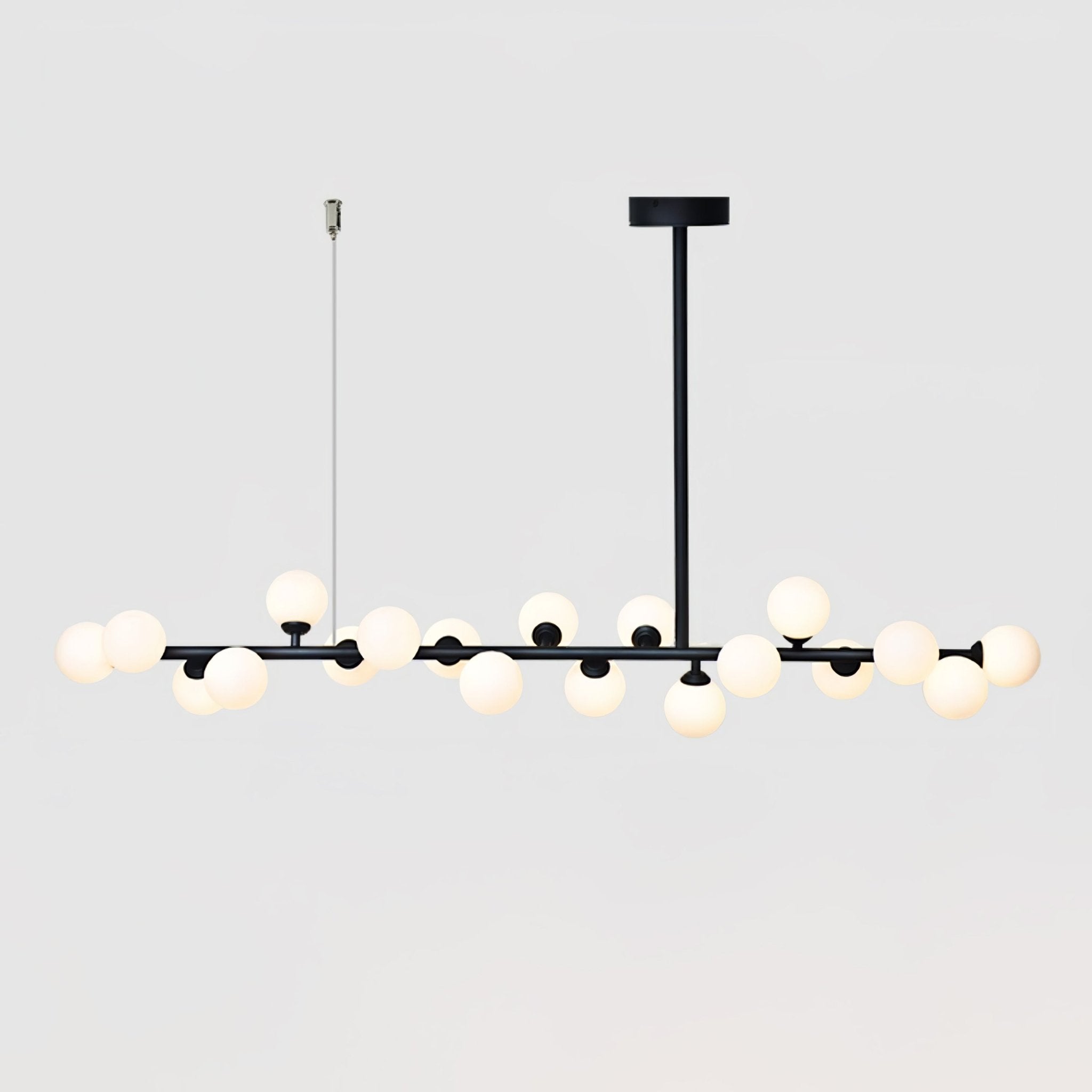 Lumiray Black Linear Globe Pendant Light