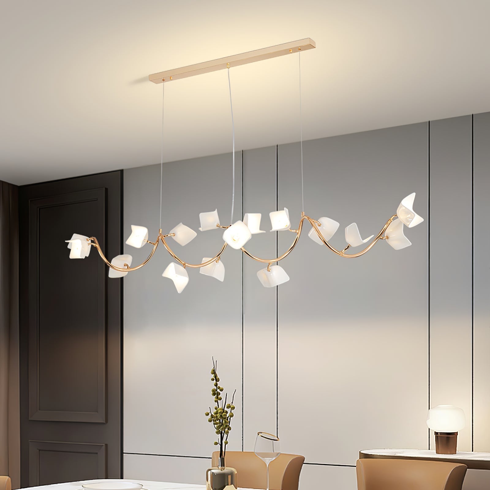 Arthearae Postmodern Luxury Flora Ceramics Chandelier