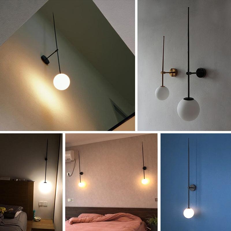 Veluelle Modern Minimalist Mobile Glass Wall Lamp