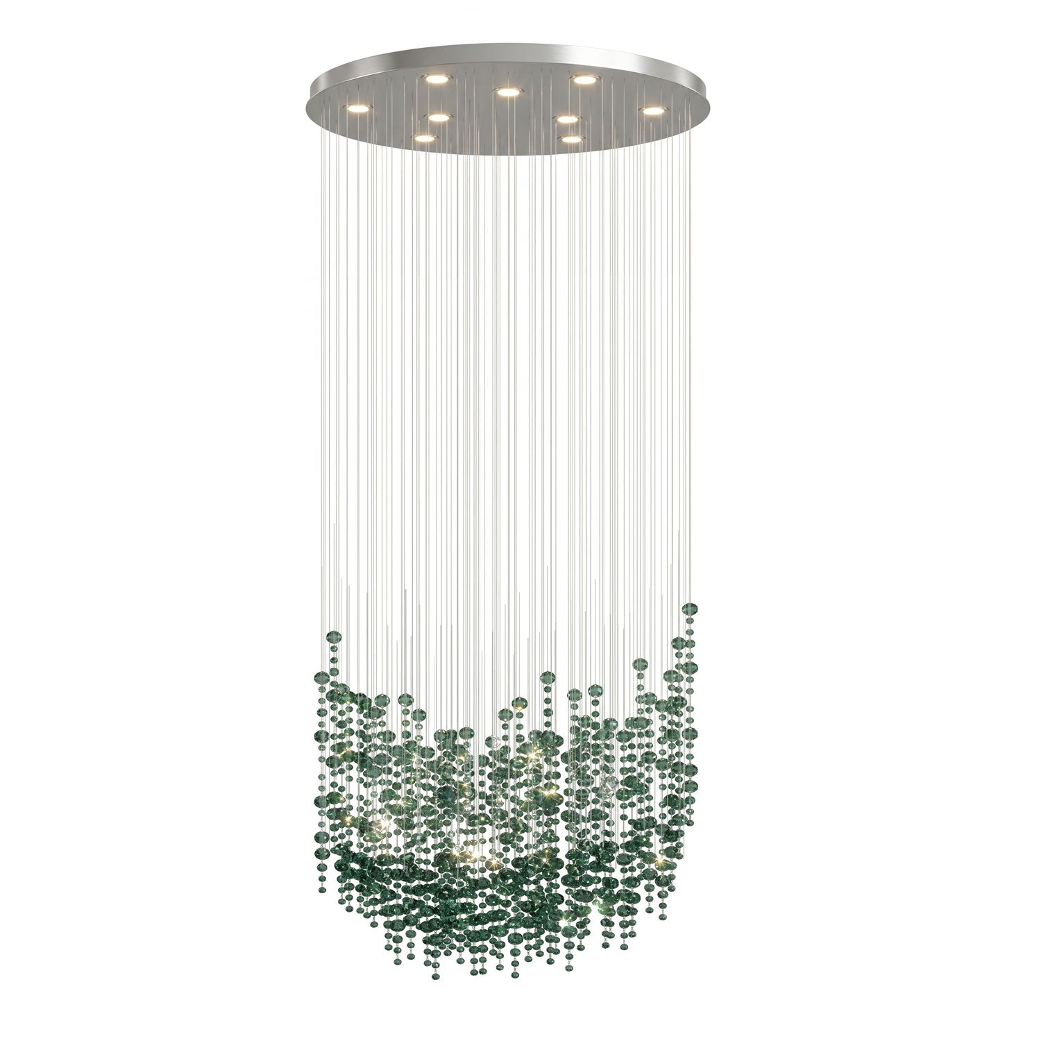 Rainfall Crystal Emerald Green Clear Customize Chandelier