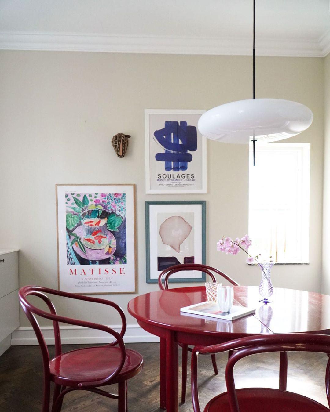 Rivaniella Pendant Lamp Joined Black-Painted for Living Room