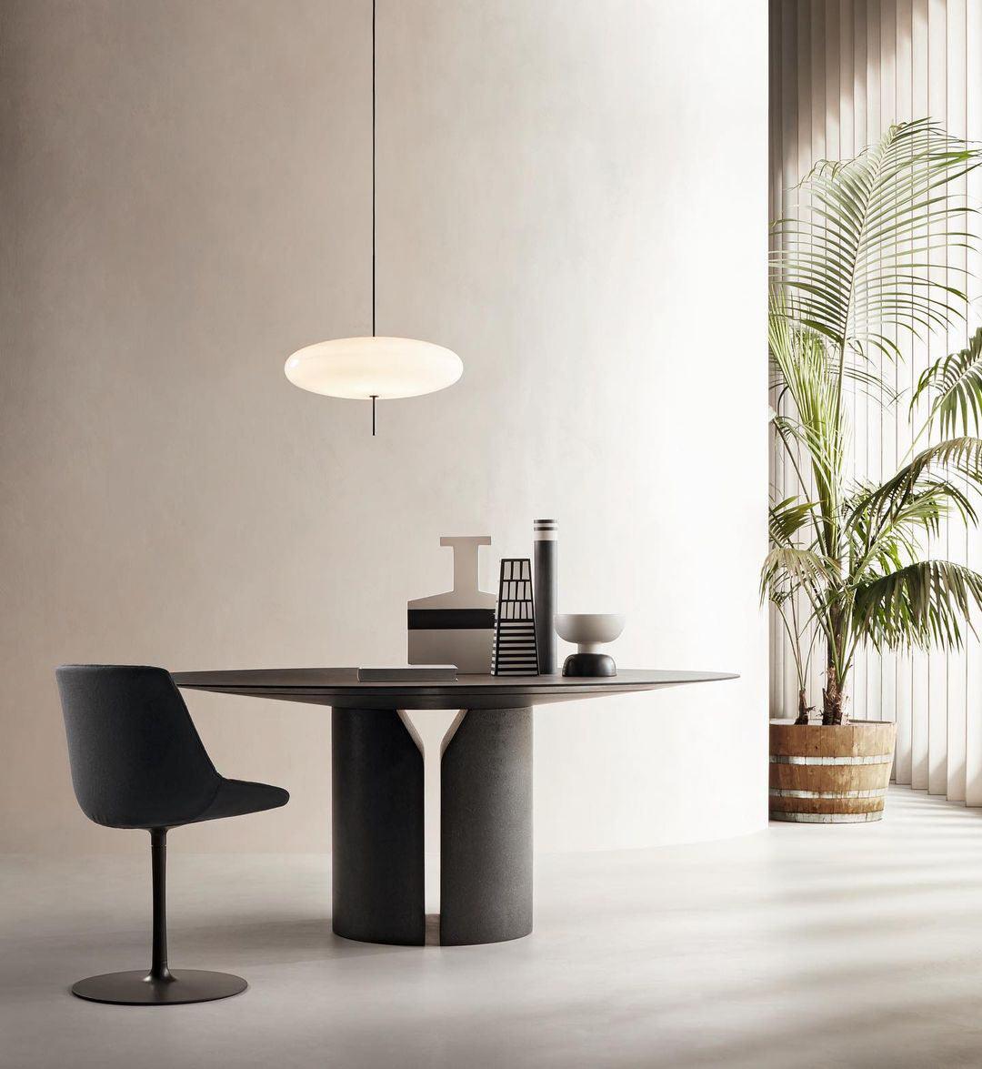 Rivaniella Pendant Lamp Joined Black-Painted for Living Room