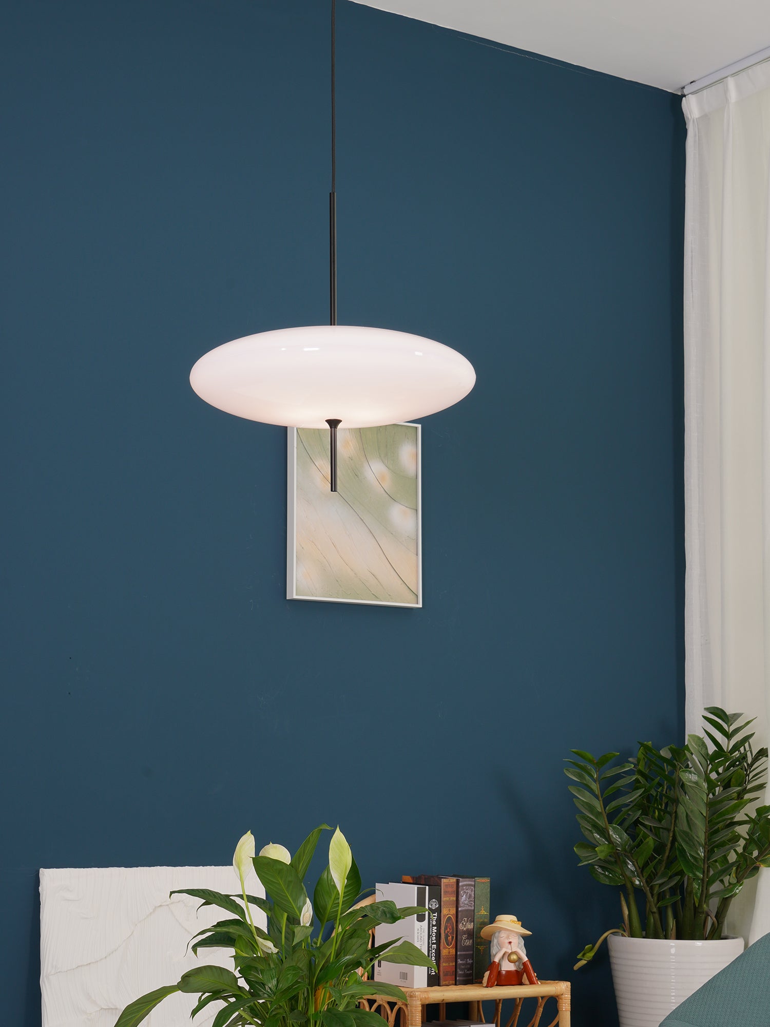 Rivaniella Pendant Lamp Joined Black-Painted for Living Room