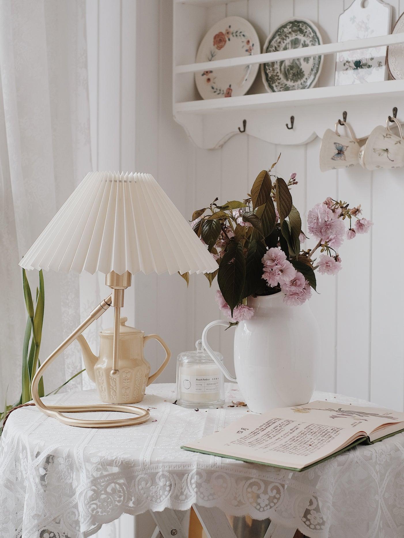 Linuia Clear Fabric Table Lamp