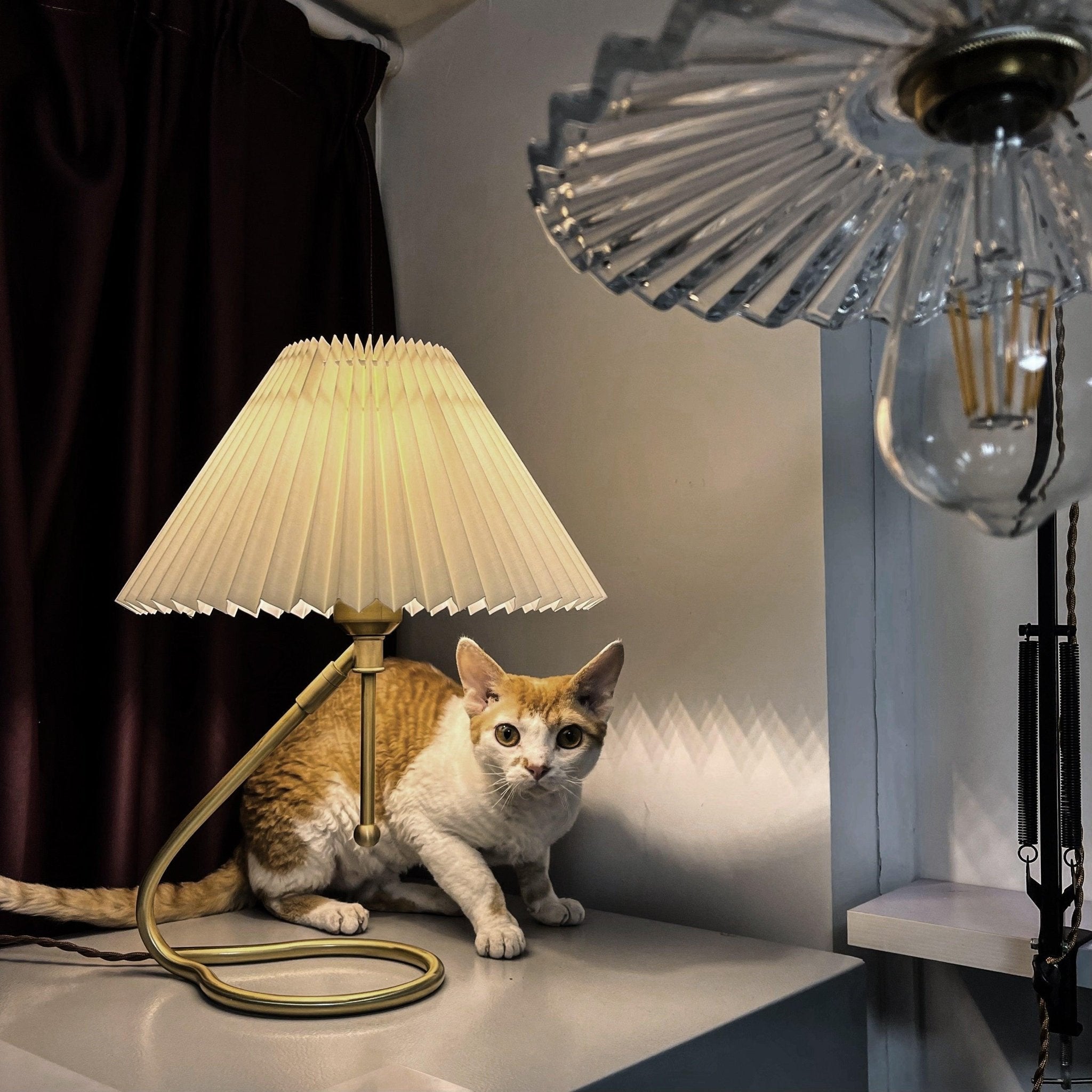Linuia Clear Fabric Table Lamp