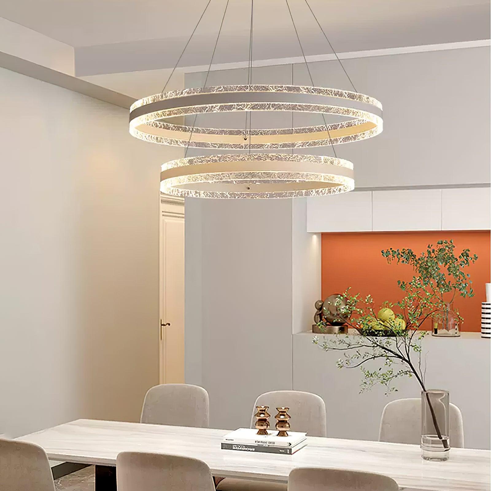 Aroxen Pendant Lamp Modern LED Circle Rings