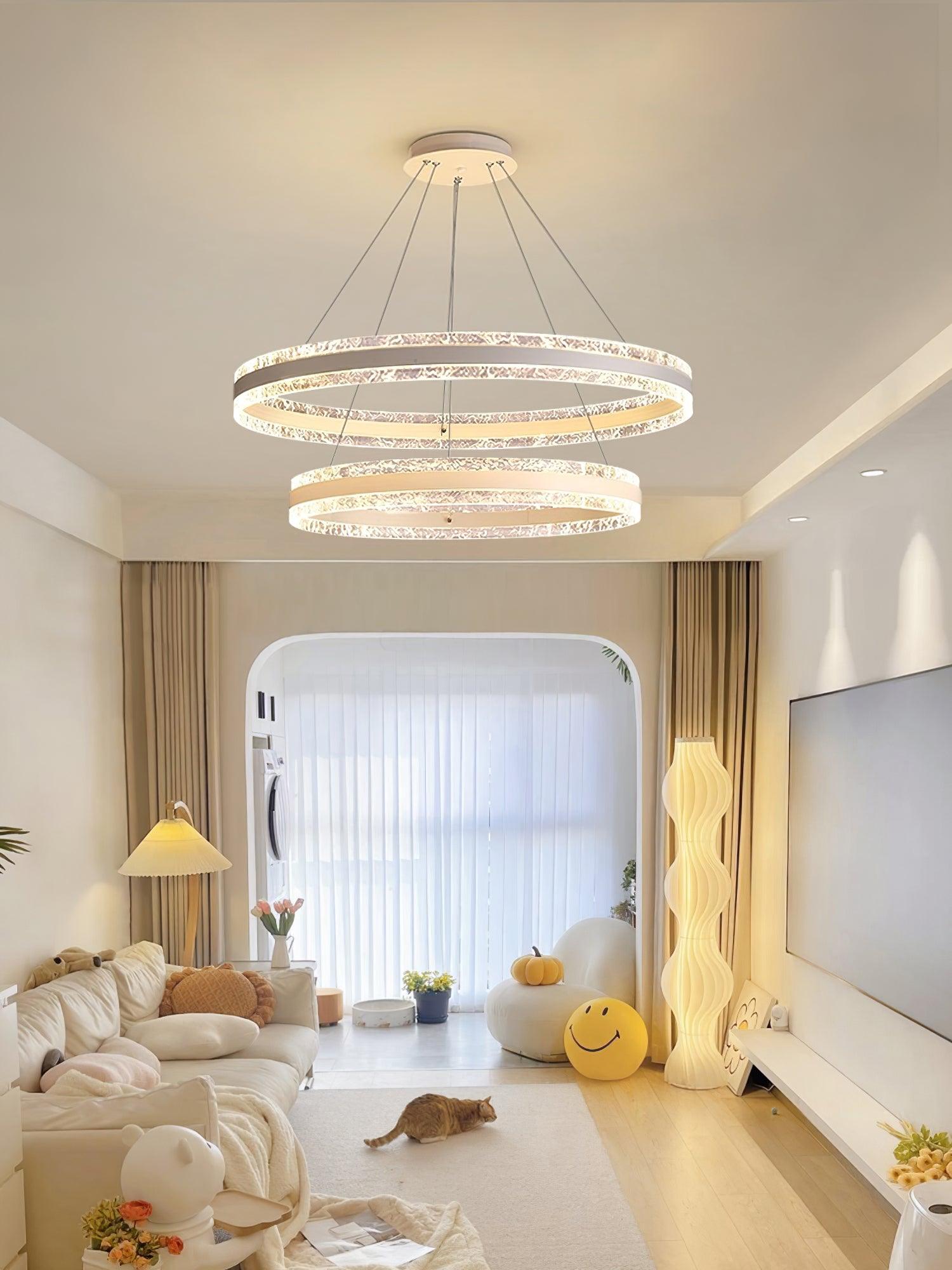 Aroxen Pendant Lamp Modern LED Circle Rings