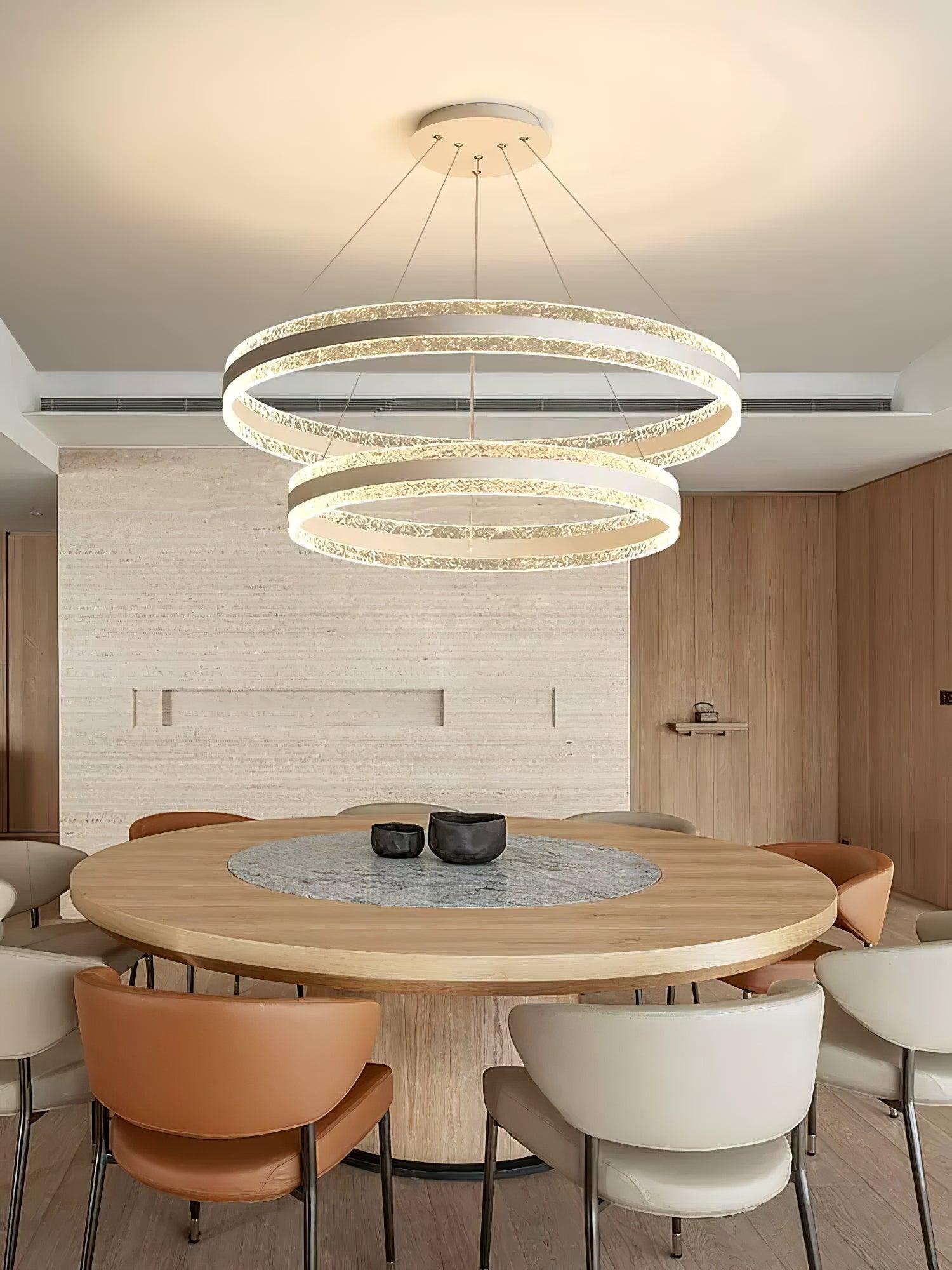Aroxen Pendant Lamp Modern LED Circle Rings