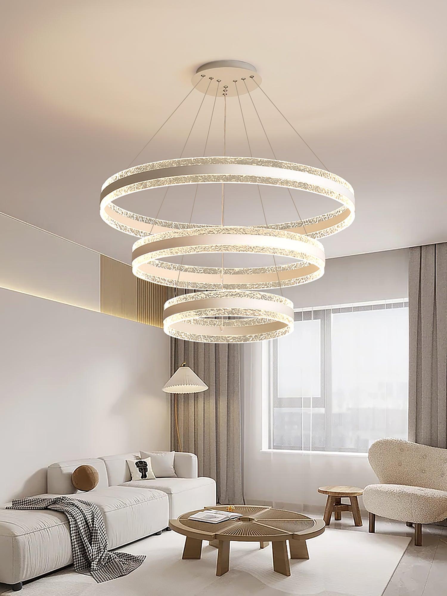 Aroxen Pendant Lamp Modern LED Circle Rings