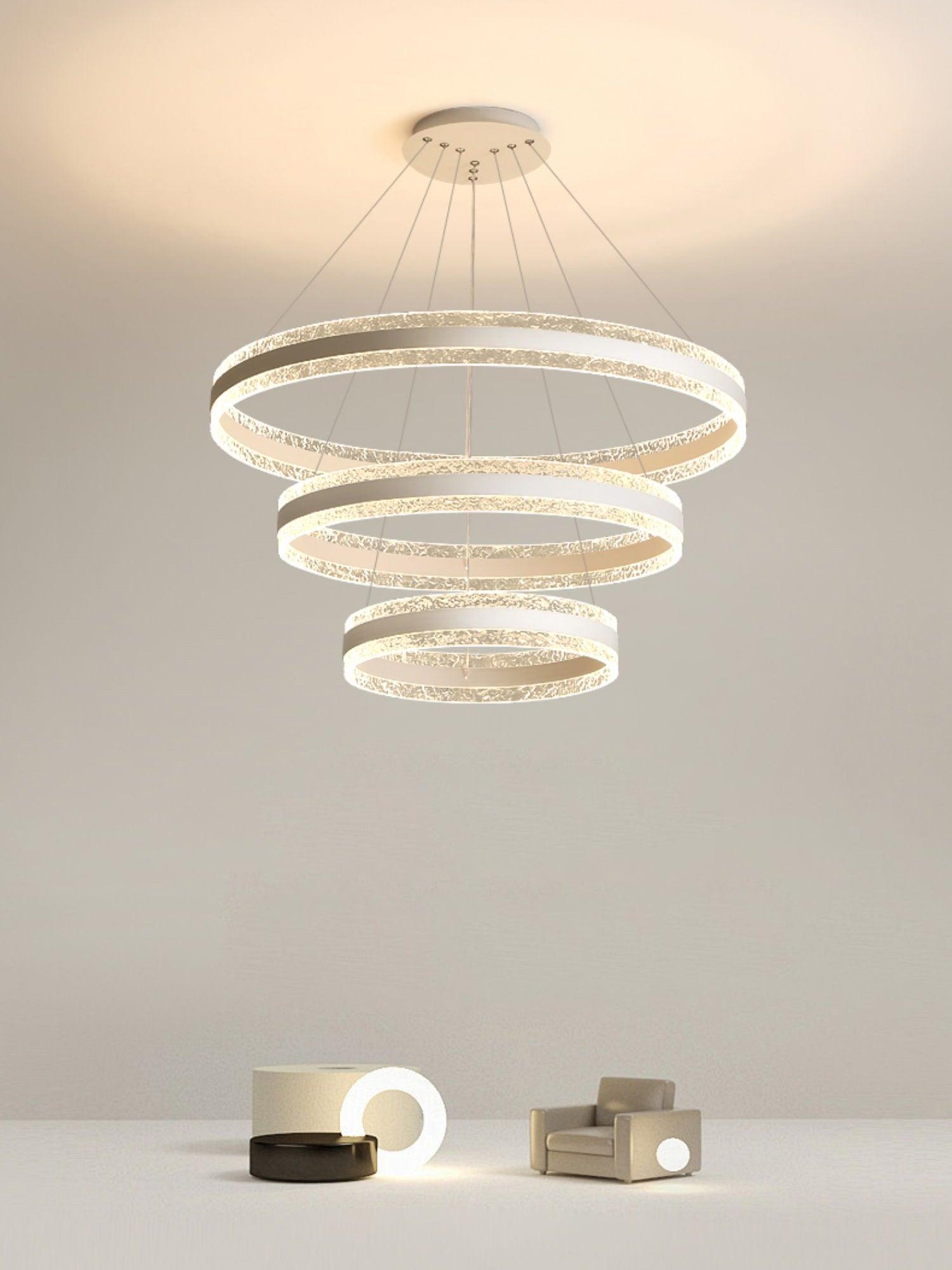 Aroxen Pendant Lamp Modern LED Circle Rings