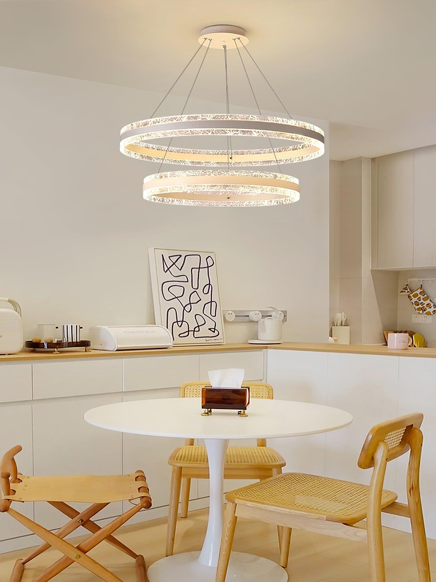 Aroxen Pendant Lamp Modern LED Circle Rings