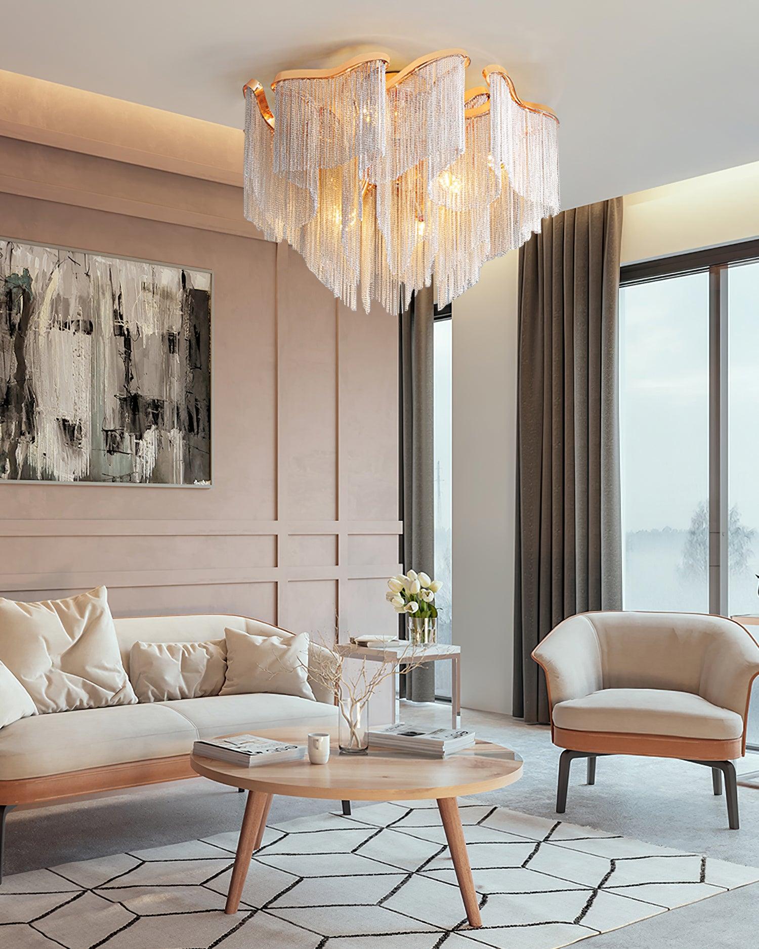 Mevrin Ceiling Lamp Modern Tassel Art
