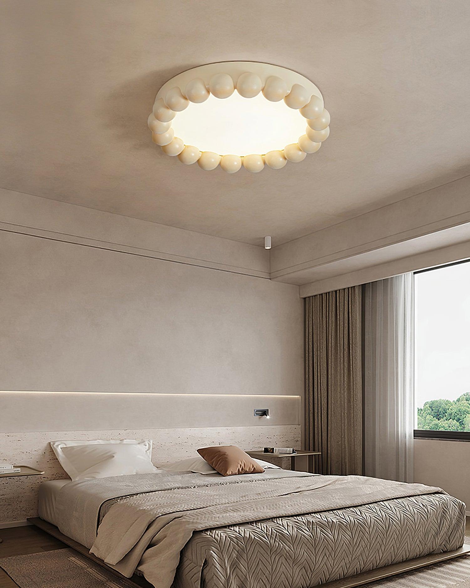 Zevian Ceiling Lamp Resin Bubble Round Playful Soft