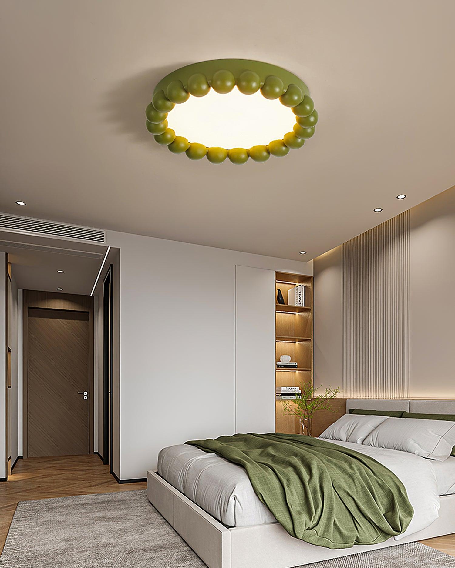 Zevian Ceiling Lamp Resin Bubble Round Playful Soft