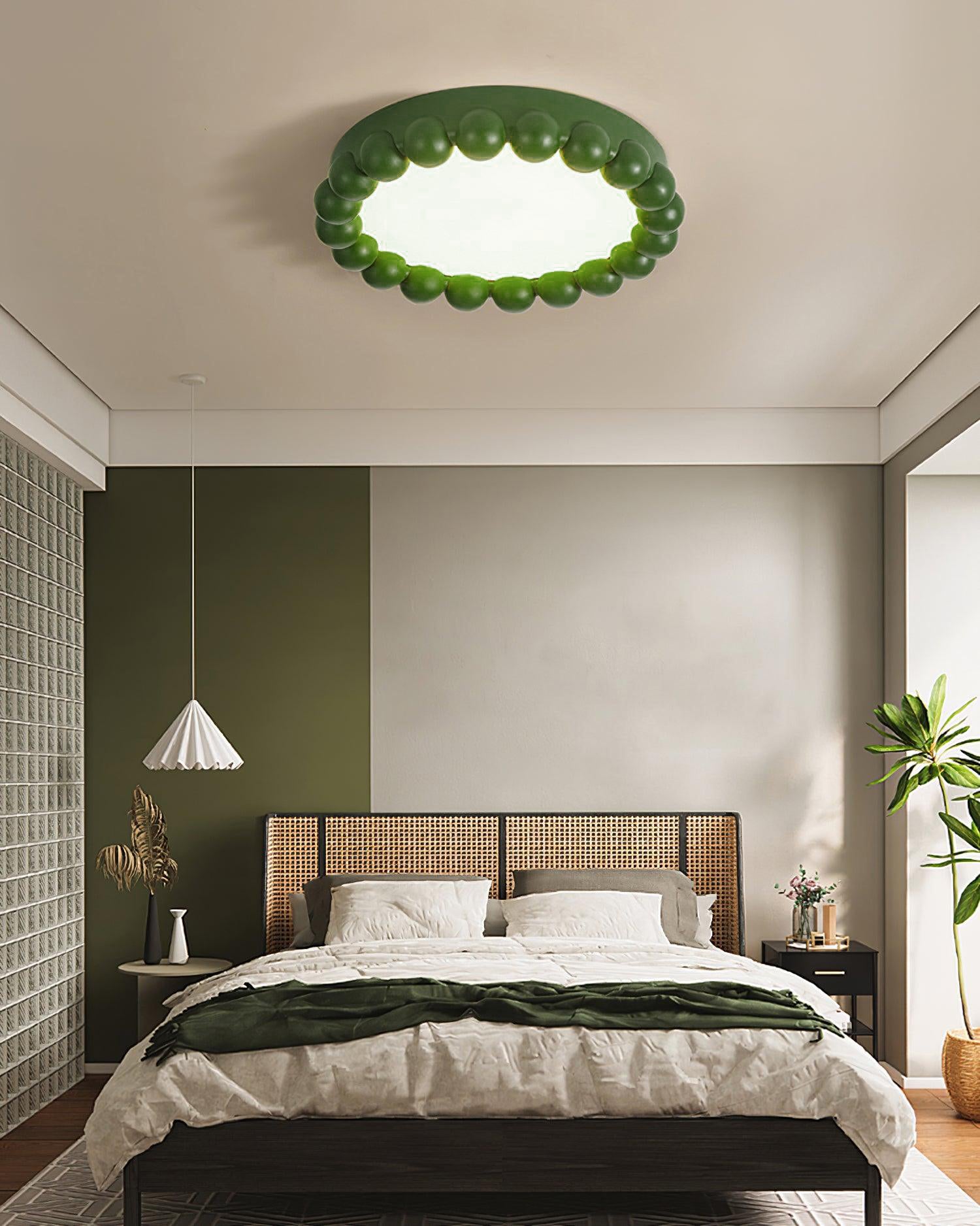 Zevian Ceiling Lamp Resin Bubble Round Playful Soft