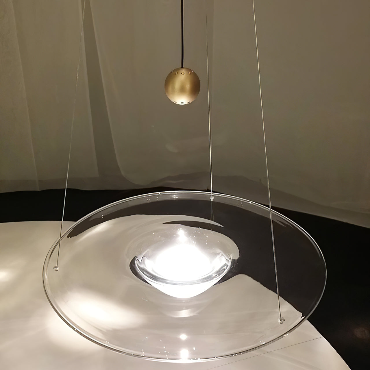 Aurivine Brass Minimalistic Pendant Light
