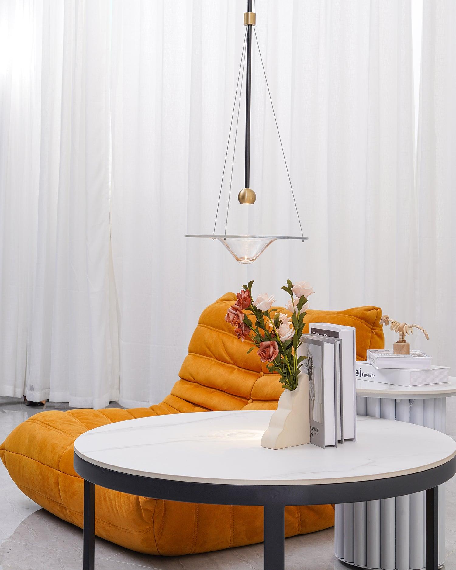 Aurivine Brass Minimalistic Pendant Light